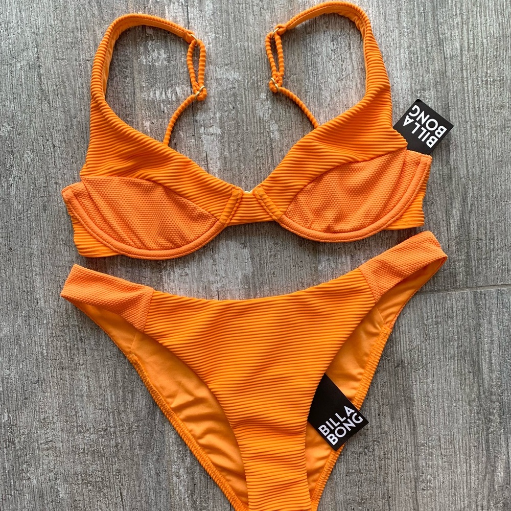 🔥🔥BILLABONG - MARINA PANELED BRA UNDERWIRE HIKE BIKINI SET🔥🔥